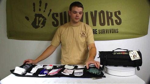 12 Survivors First-Aid Rollup Kit | HD