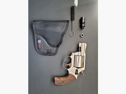 🛡️ Weihrauch HW 37 Schreckschuss-Revolver – vernickelt, Holzgriff – rare Edition 🛡️