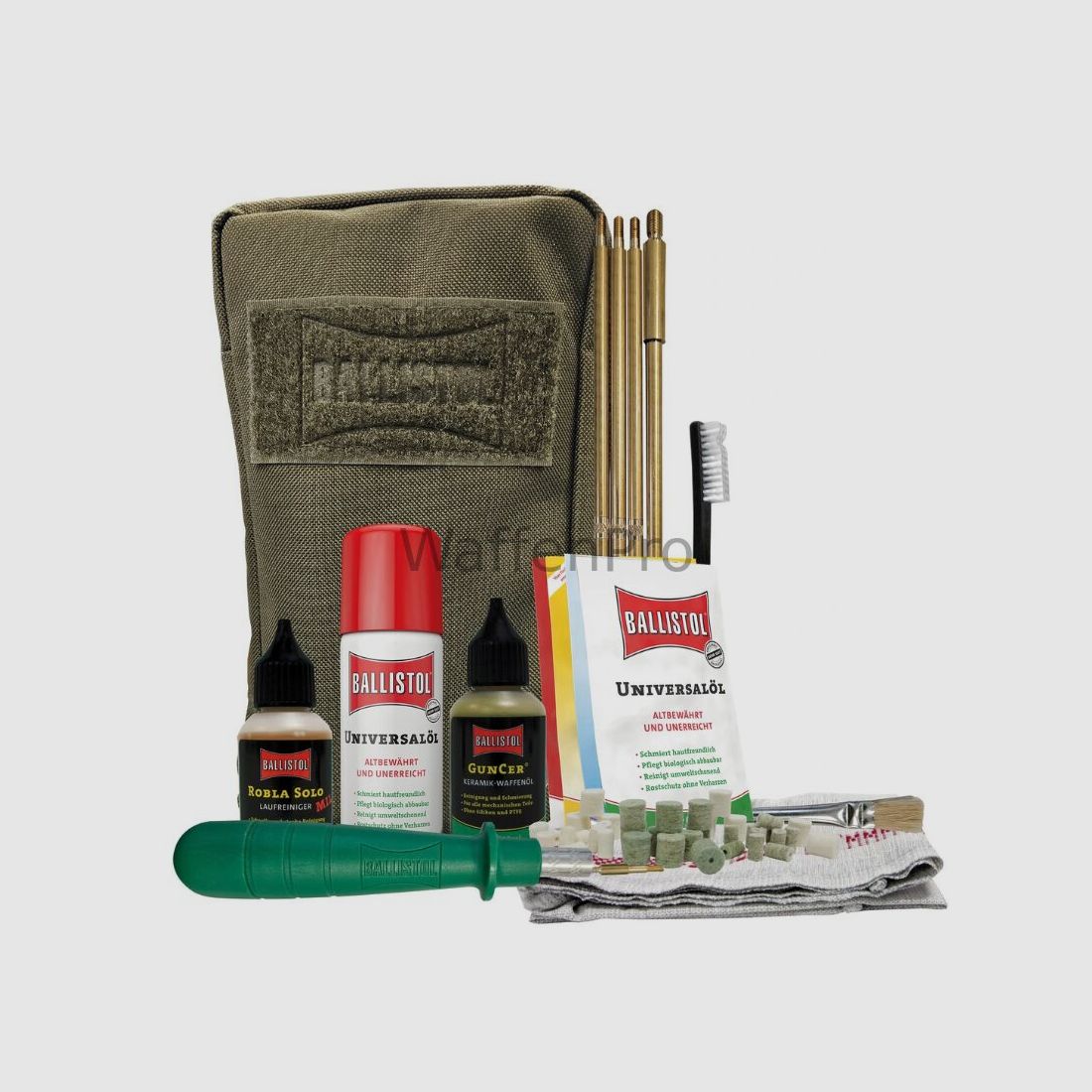 Ballistol Waffen-Reinigungstasche – 52-teilig