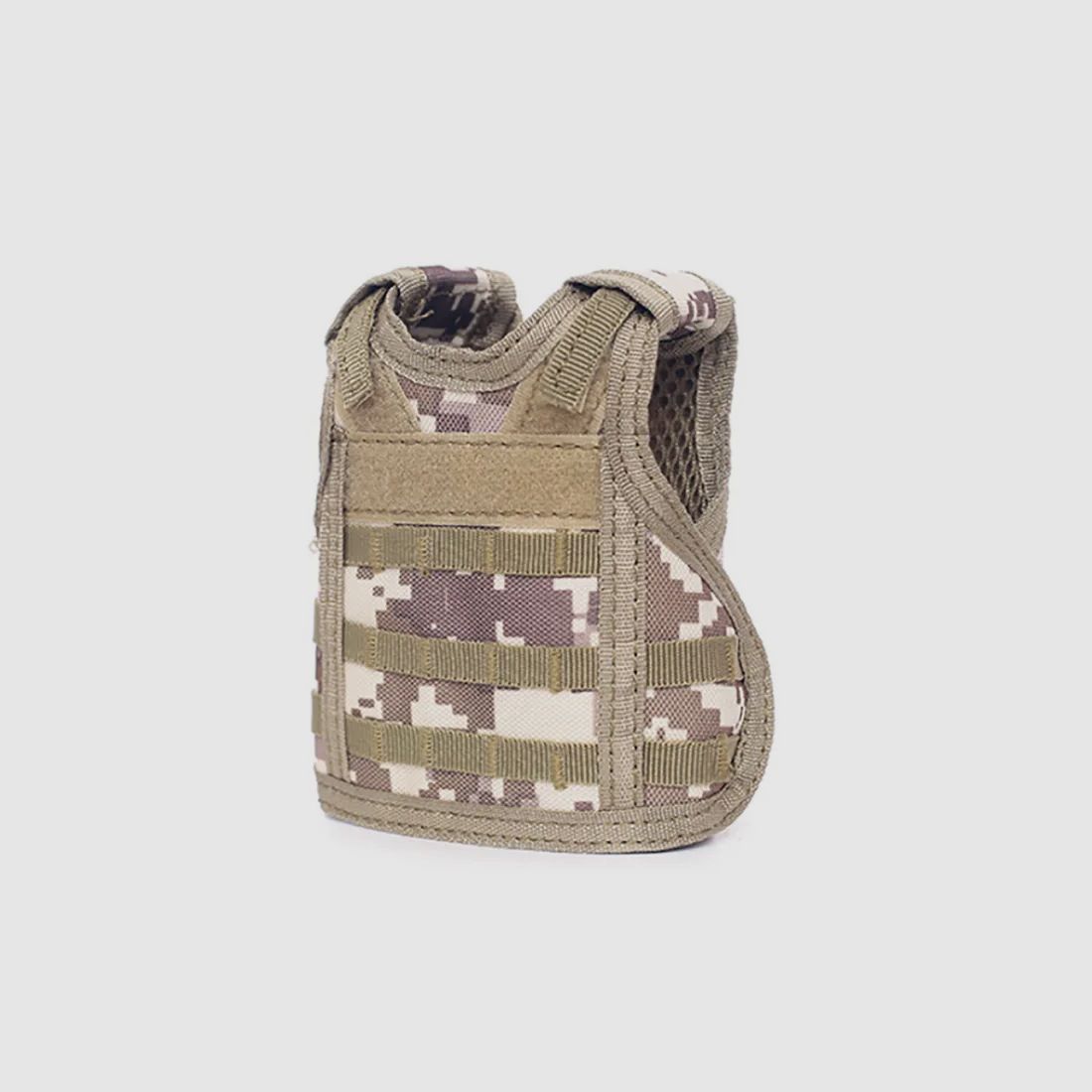 Mini Schutzweste für Bierflasche / Weinflasche / Thermosflasche - Digital-Desert