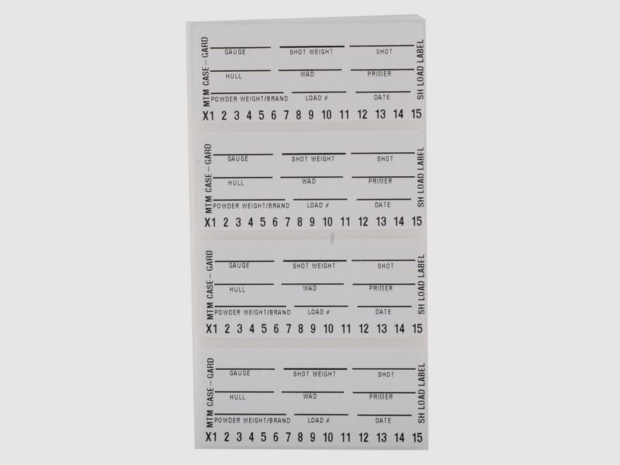 Etiquetas para cajas de cartuchos MTM para etiquetar LL-S 50 piezas