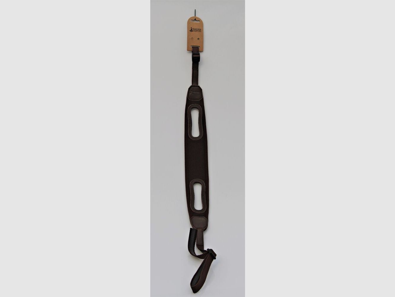 Rifle sling with hand hole – hand rest – brown