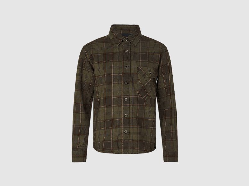 Seeland Glen Junior Flannel Shirt Pine Green/Dark Navy Check 14