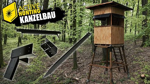 Der Kanzelbock  - Schnell, einfach und nachhaltig bauen mit unserem Kanzelzubehör für`s Jagdrevier