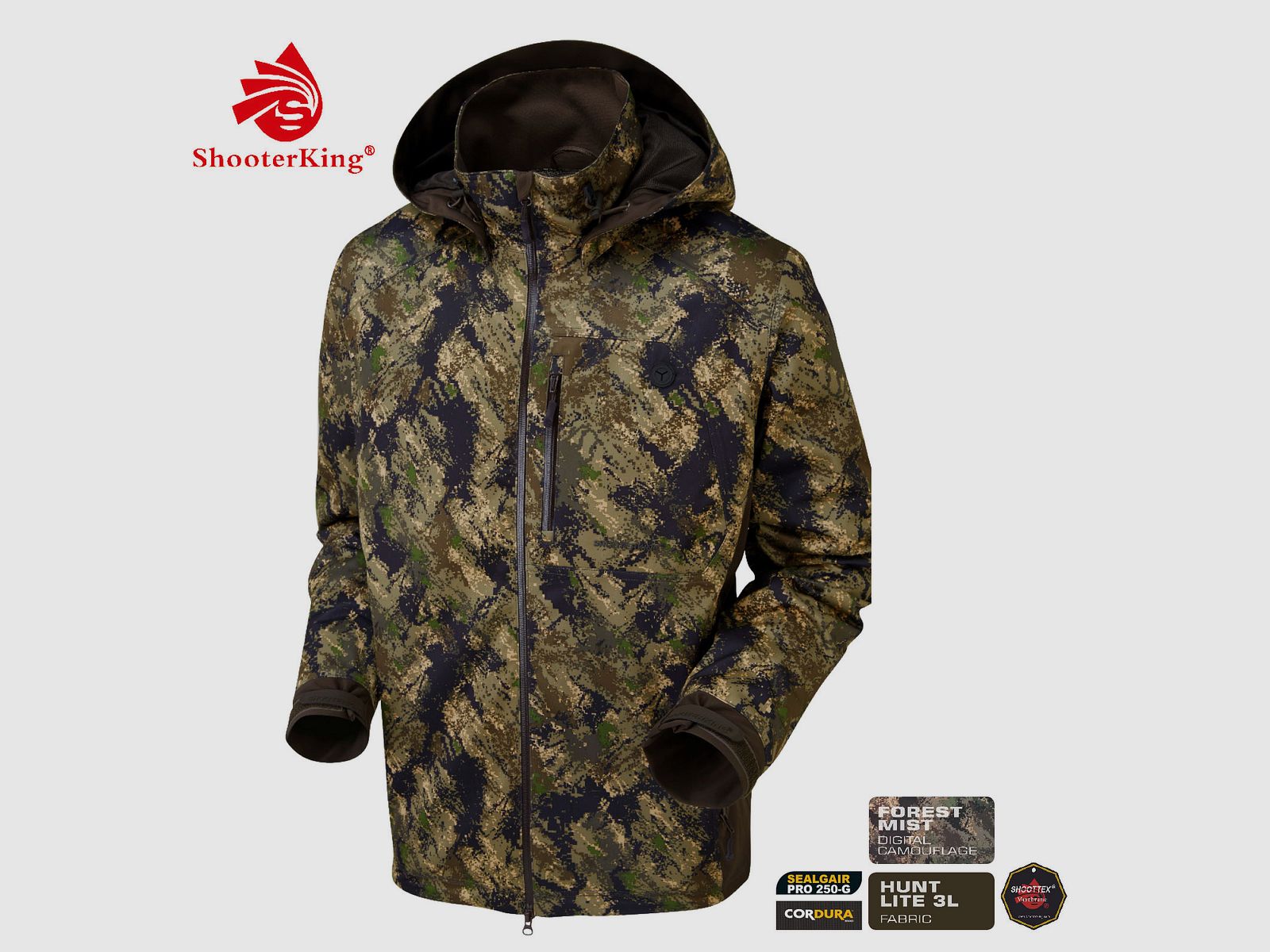 SHOOTERKING Huntflex Jacke Digital Camo Forest Mist