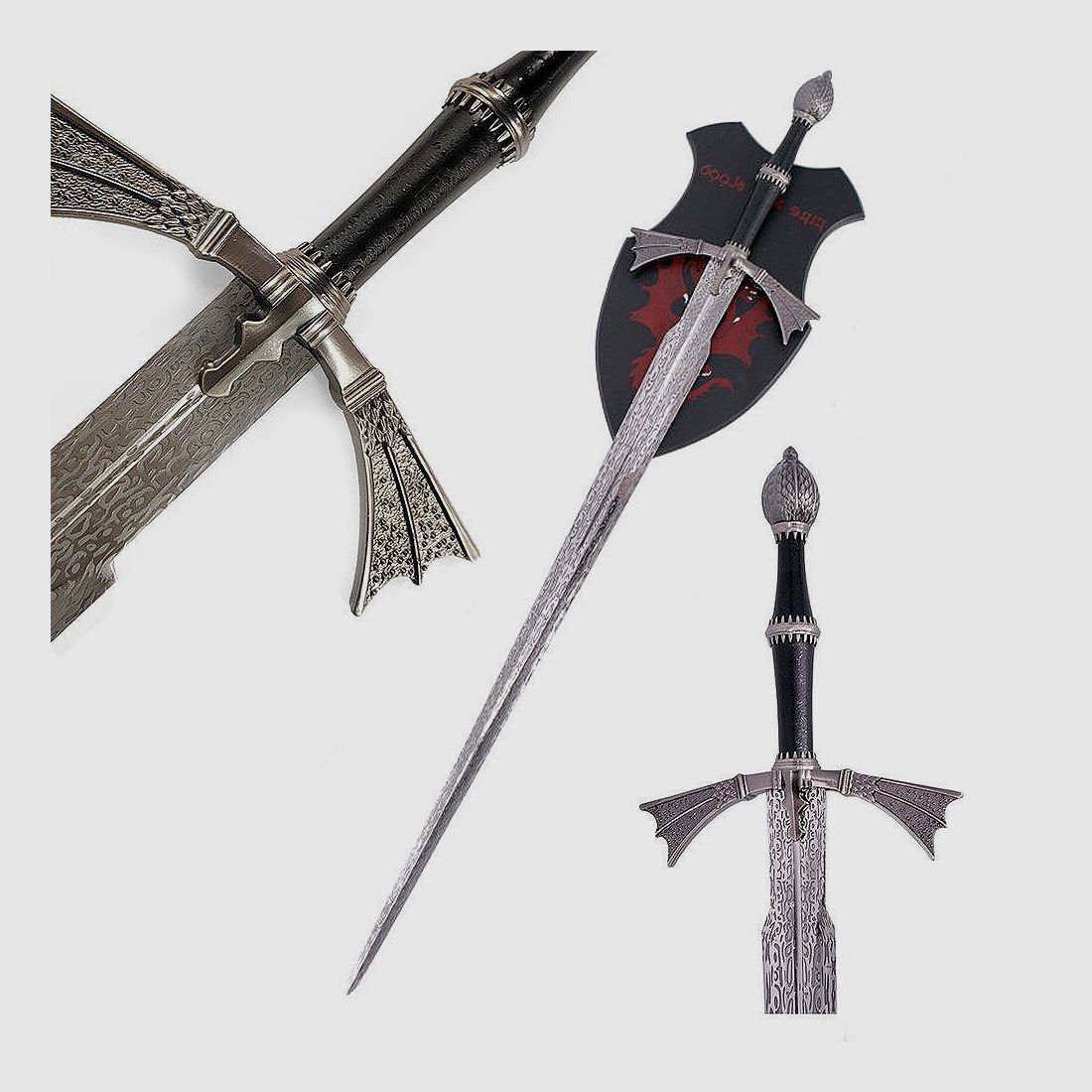 Schwert von Daemon Targaryen mit Holz Display