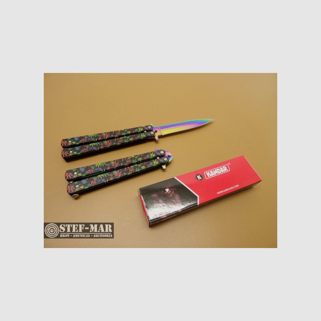 Kandar Schmetterlingsmesser, klappbar [X2531], Bild 2 von 8