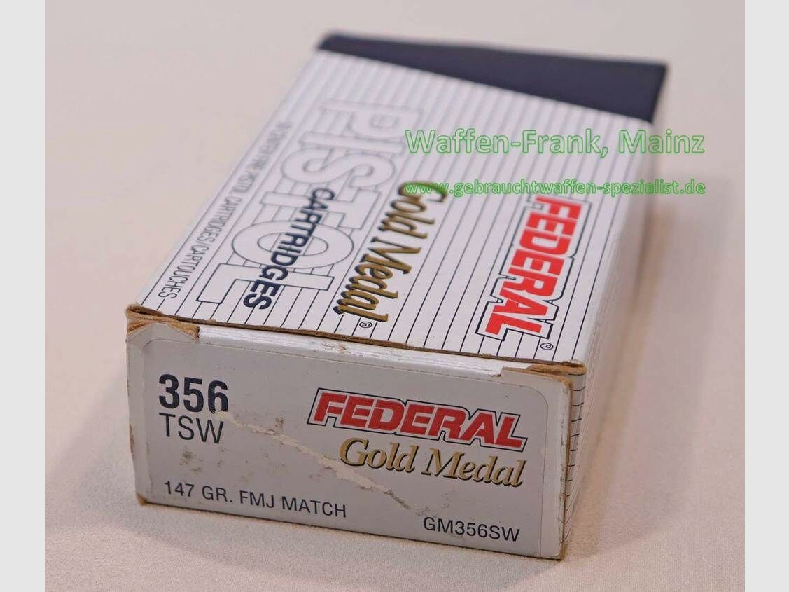 Federal / USA Munición para Pistolas Gold Medal .356 TSW