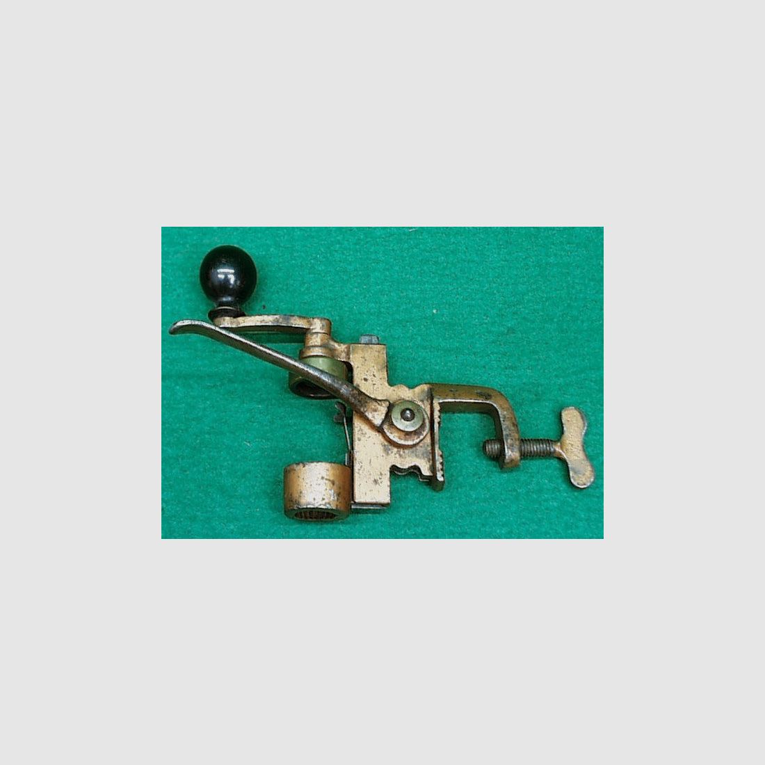 Vieja prensa de carga dispositivo de crimpado para cartuchos de escopeta