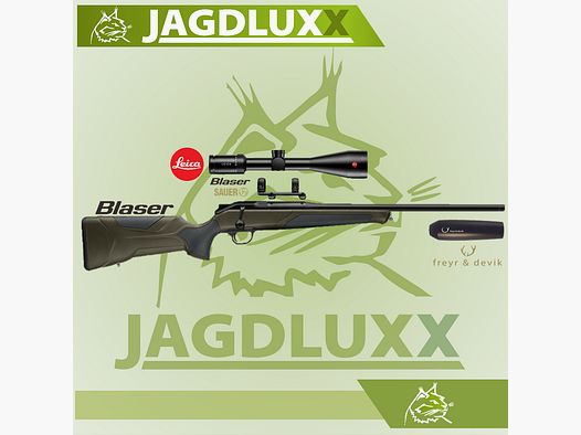 Blaser R8 Professional 2.0 dunkel- oliv mit Leica Amplus 6 und freyr & devik Schalldmpfer