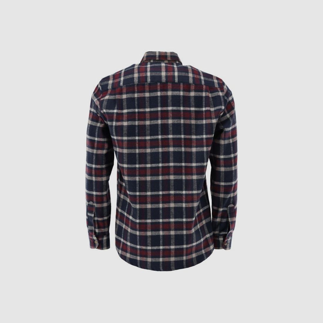 OS TRACHTEN camisa de franela a cuadros roja / azul, imagen 2 de 3