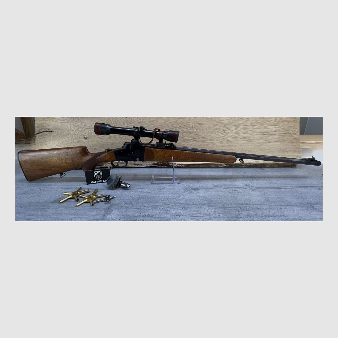 Fusil à bloc vertical - Fritz Langenhan Mod. 1936 + lunette Zielvier et .22lr