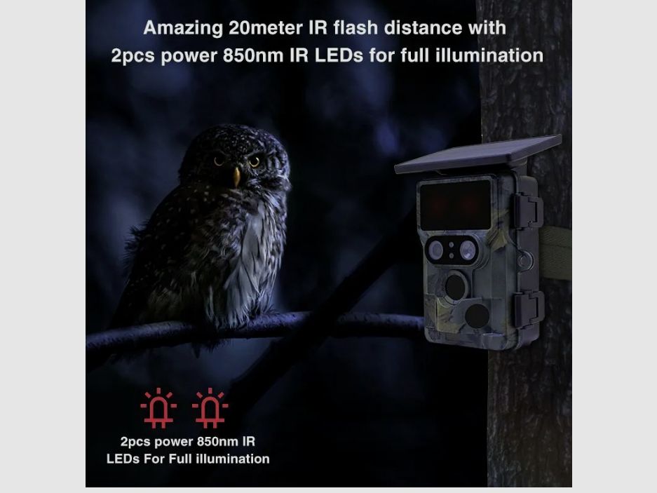 Stealth Gear Nightjar Dual-Cam Solar 4K Wifi Wildcamera, afbeelding 4 van 6