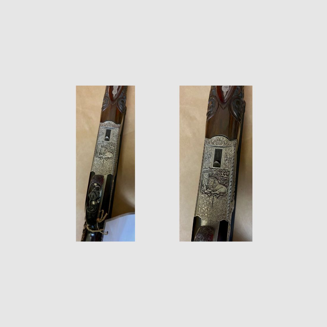 Bockdoppelbüchse Franzoj Ferlach, Kal. 9,3x74R mit ZF