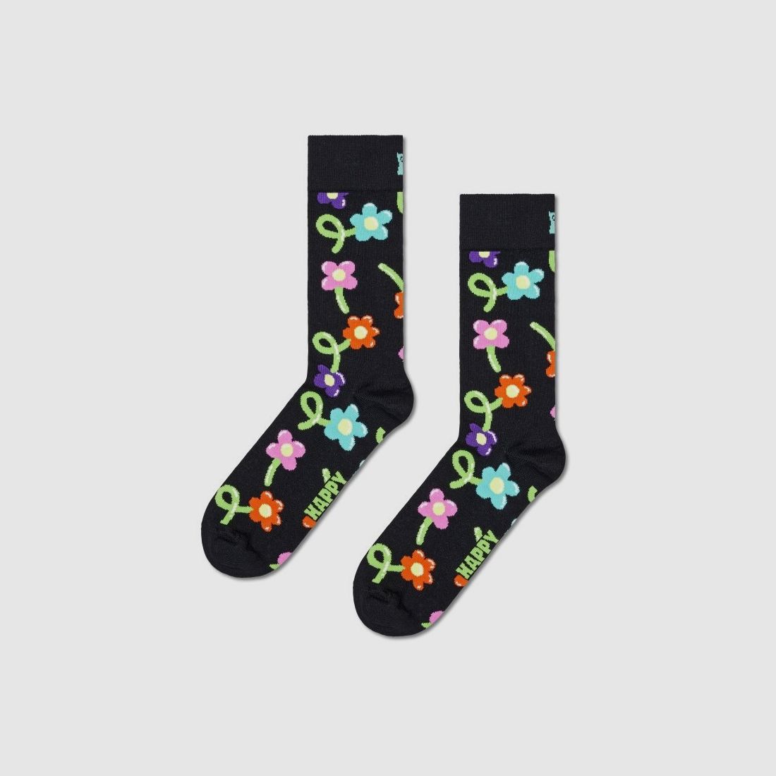 Happy Socks Balloon Flower Sock Black 36-40