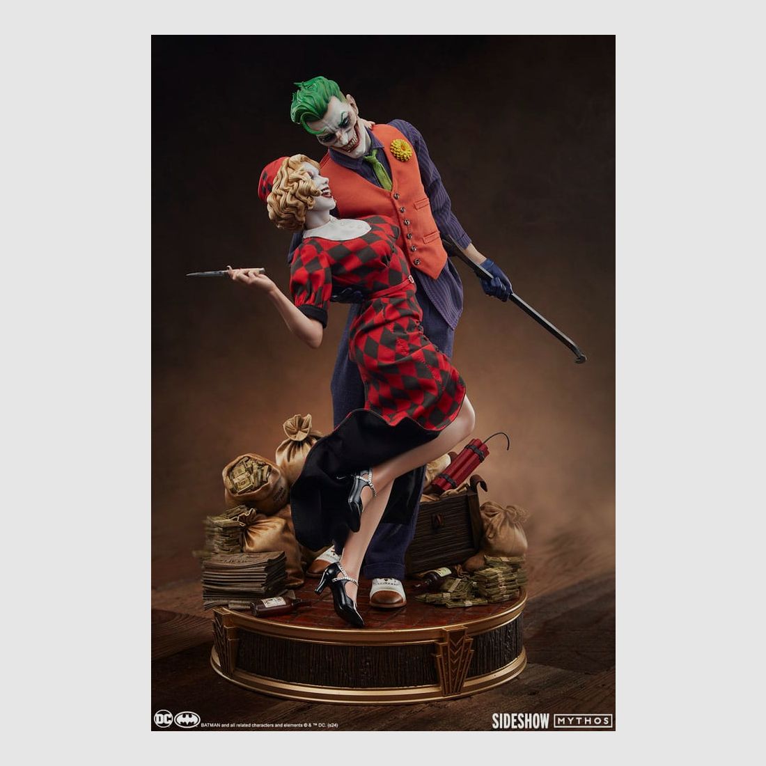 DC Comics Mythos Statue 1/5 The Joker and Harley Quinn: Lawless Love 41 cm | 43335