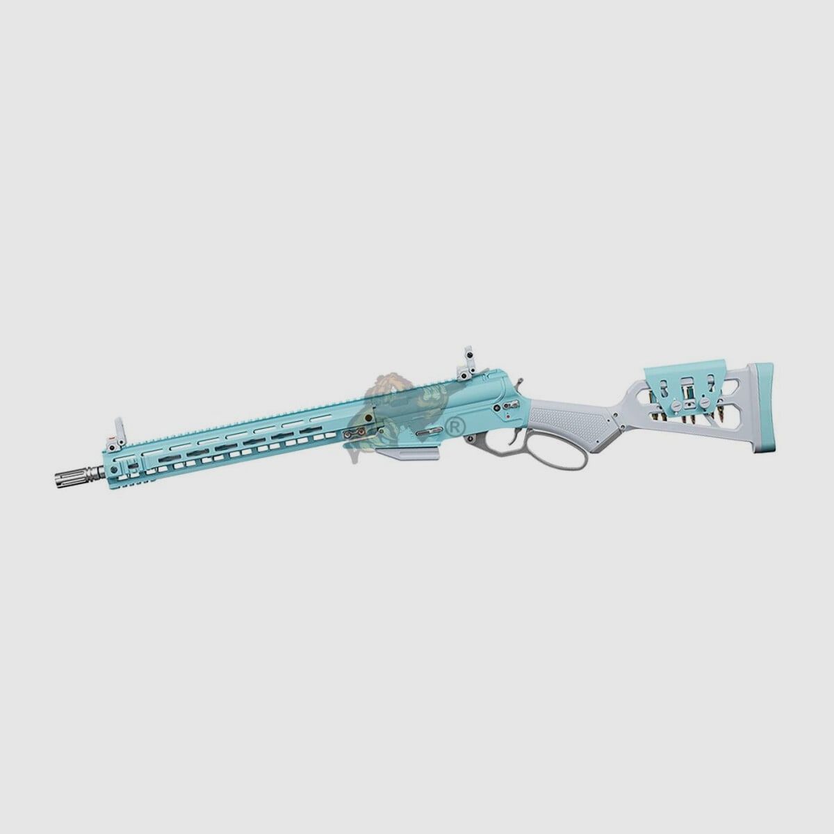G&G LevAR 15 Macaron Blue – Lever Action Gas Airsoft Gewehr ab 18 Jahren, Bild 1 von 2