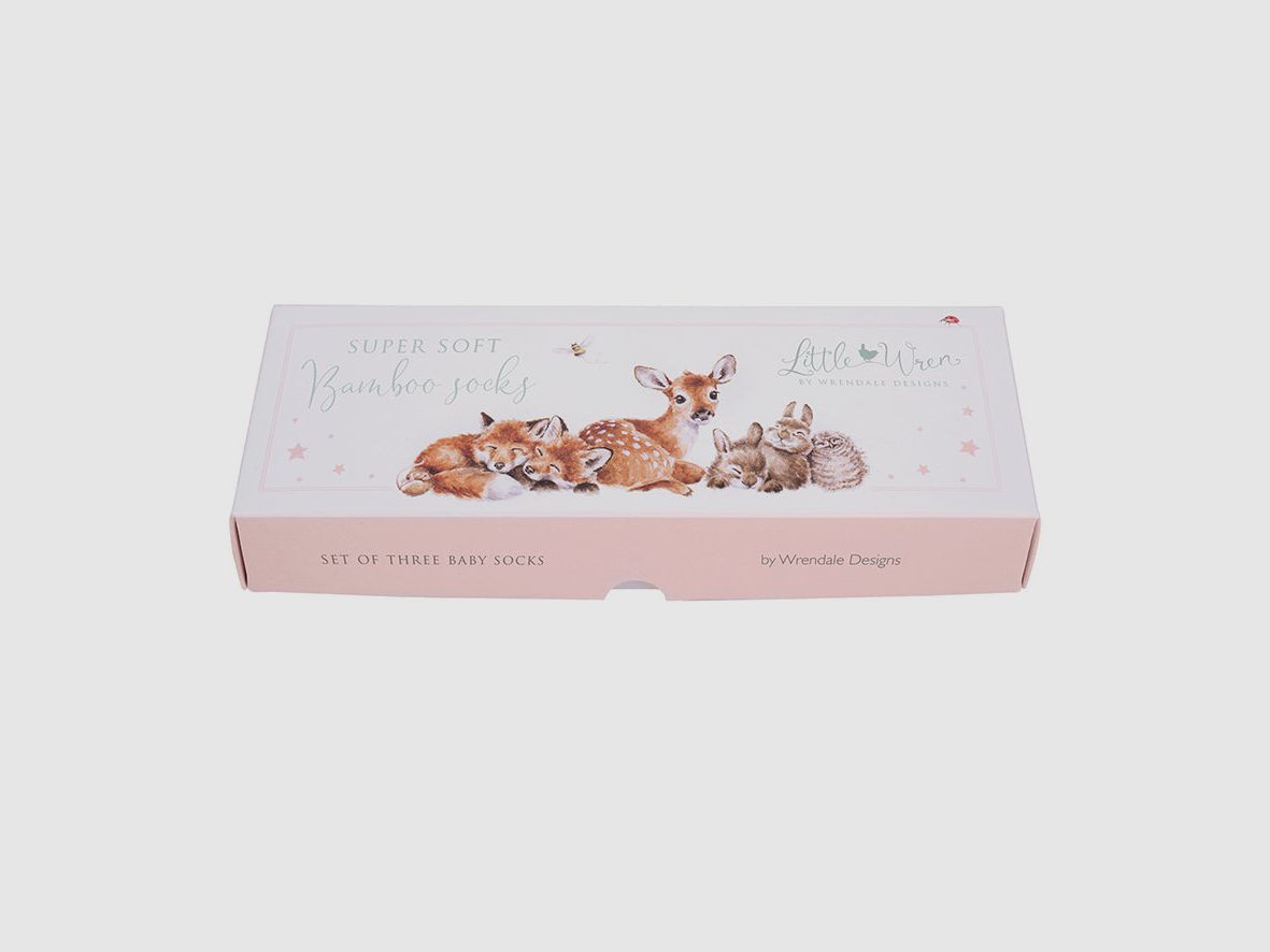 Wrendale Baby-Socken "Little Forrest"