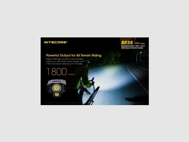 Nitecore BR35 Bicycle Light 1800 Lumens, image 7 of 27
