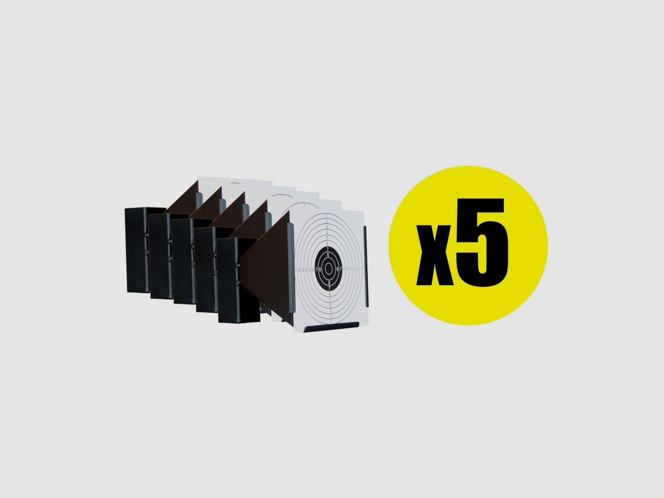 Pack Zielhalter konisch aus Metall 17x17 cm (x5)