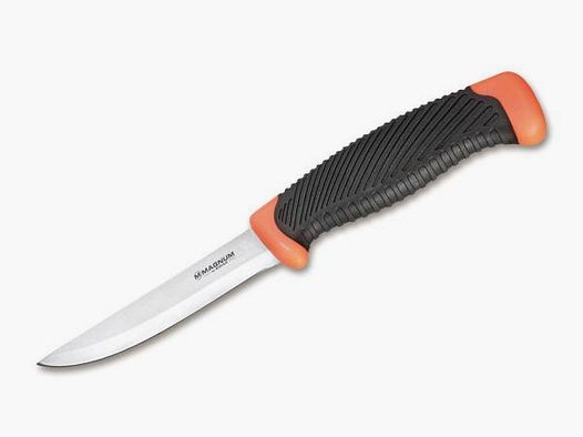 BÖKER Feststehendes Messer Falun schwarz/orange 10cm Klinge Kunststoffscheide