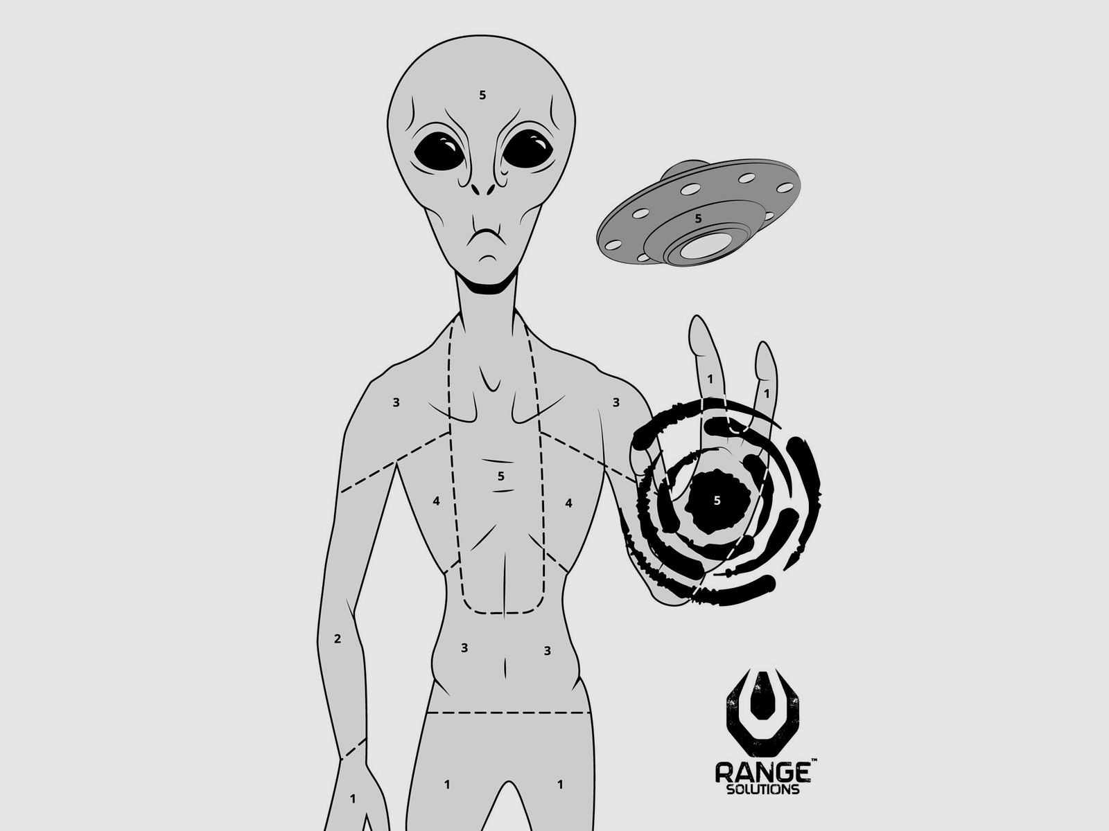 TARCZA STRZELECKA RS-ALIEN