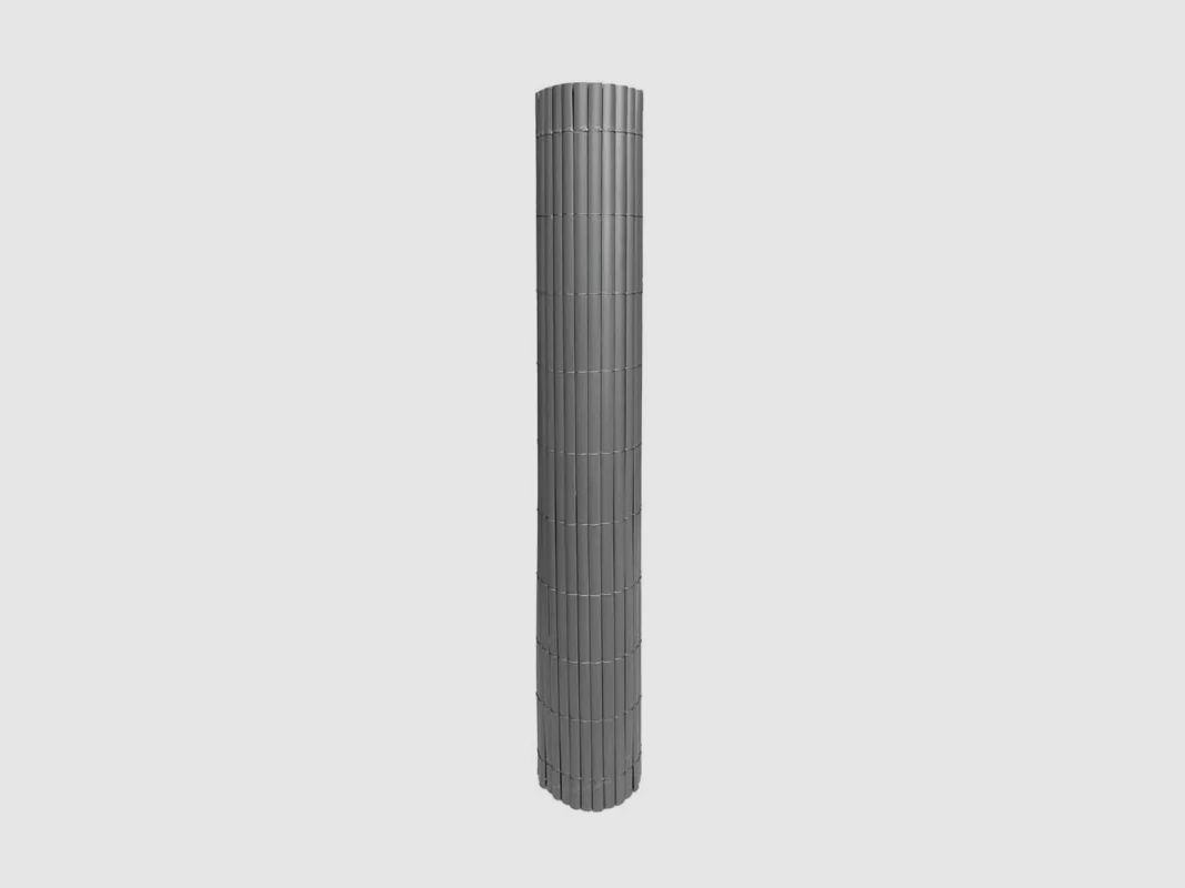 PVC Sichtschutzmatte einseitig 1,5x3m grau - Befestigungsset enthalten, Bild 9 von 17