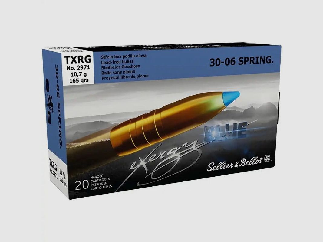 Sellier & Bellot .30-06 Sprgf. TRXG blue bleifrei 165 grs. - 20 Stück