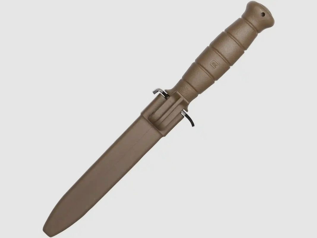 Nóż GLOCK, od 18 lat, ze stałym ostrzem i piłą, FM81 Dark Earth, zdjęcie 1 z 2