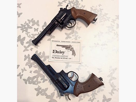 Vintage: 2 x CO2 Revolver "Daisy" Powerline 44 Diabolo 4,5 