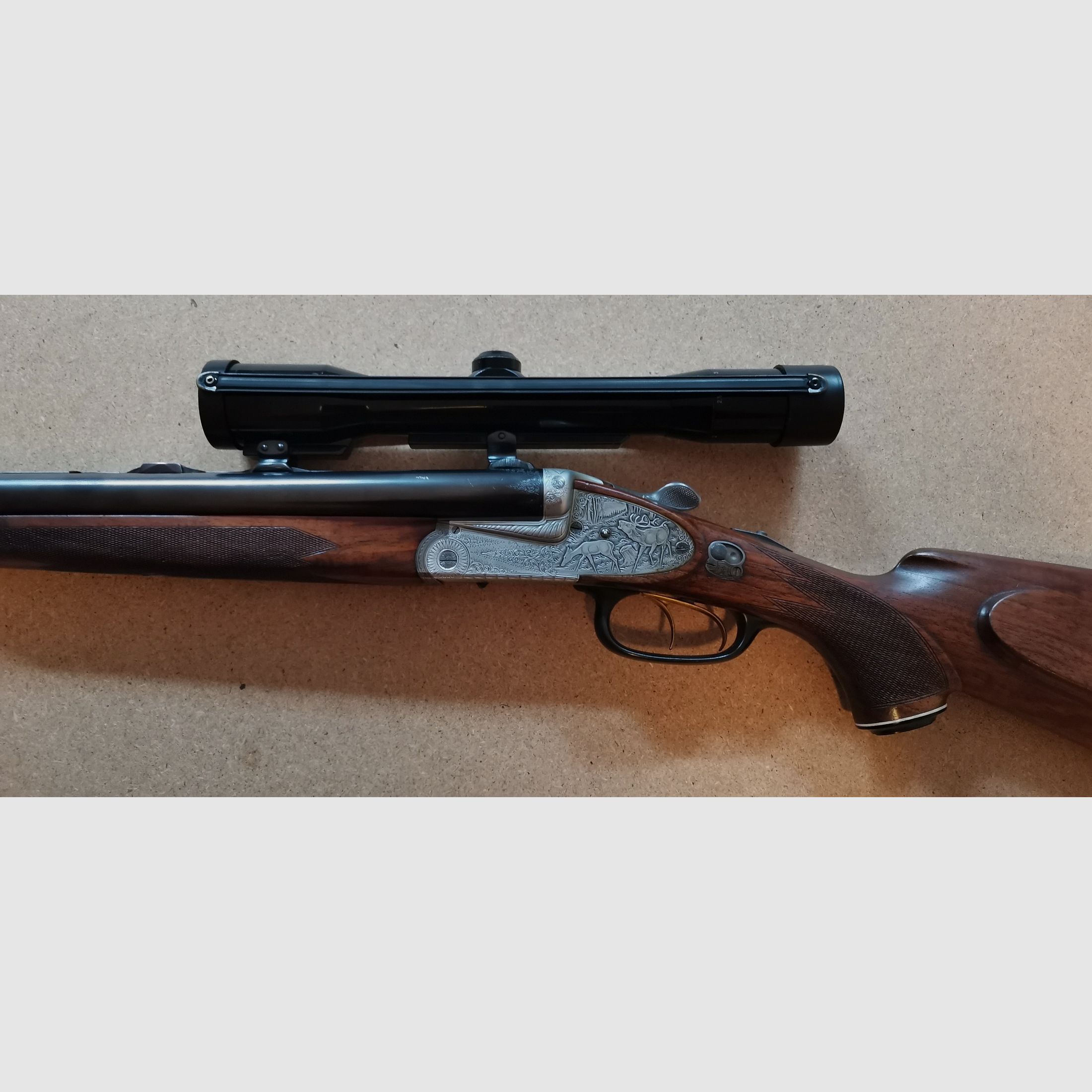 Drilling Winkler Ferlach 12/70, 7 x 65R mit zwei Gläsern