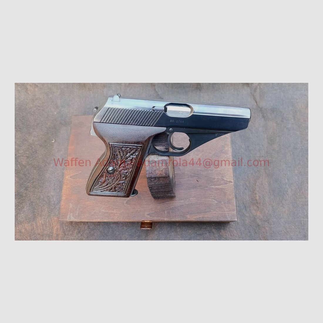 Mauser HSc m. Eichenlaubgriffschalen