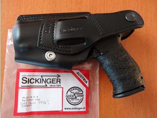 Sickinger	 Sickinger Holster EXPERT schwarz für SL- Pistole Walther P99 / PPQ