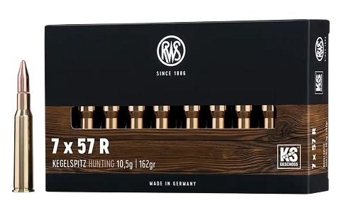 RWS 7x57 R Kegelspitz 10,5g/162grs.