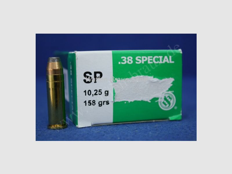 S+B .38Spec. SP NON-TOX 158grs. 50St