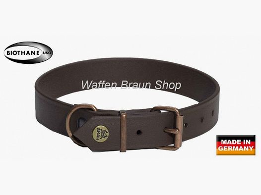 Collier AKAH BioThane® marron