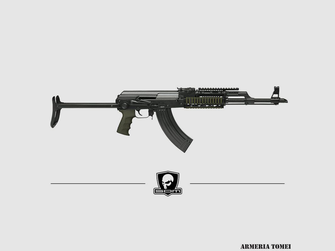 S.D.M. – BÜCHSE AKS-47 MEU-SOC Kal. 7,62X39MM OD-GREEN, Bild 1 von 2