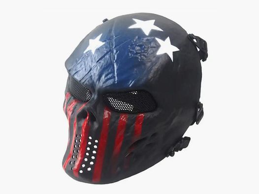 Schädelmaske mit Stahlgitter (vorsicht, Beschreibung lesen!) (MURICA)