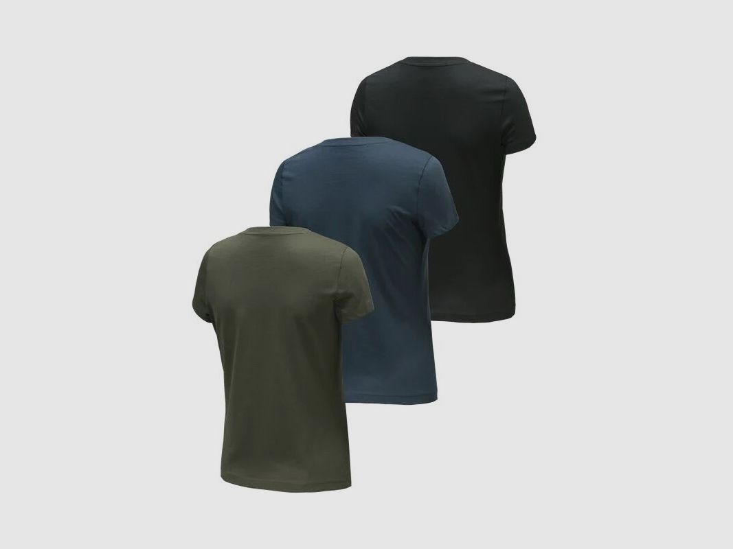 Beretta Damen T-Shirt 3er Set Moss/BluEclipse/Black