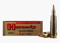 Hornady Varmint Express .22-250 Rem. 55GR V-Max 20 cartridges