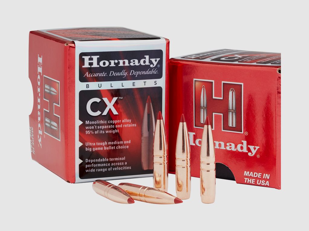 Hornady CX Geschosse Kaliber .30 – 180 grains