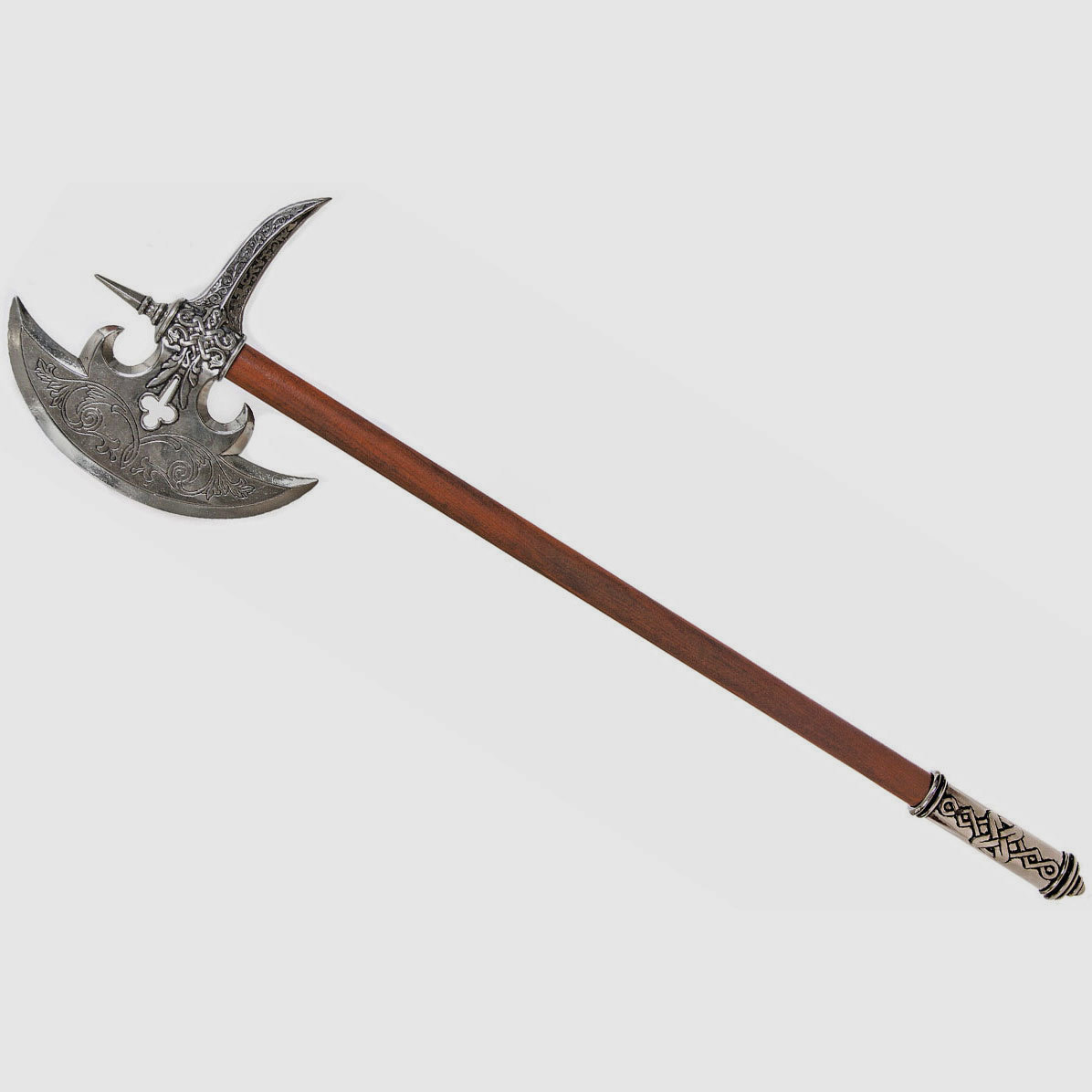 German medieval axe with decorated axe head