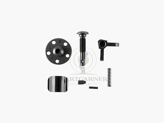 Luth- AR AR-15 conjunto de mira trasera ajustable negro