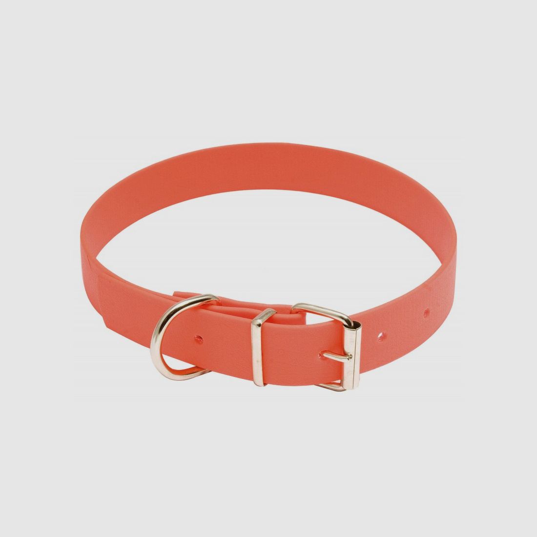 Halsband für Hunde Biothane orange fluoreszierend - Länge 60 cm