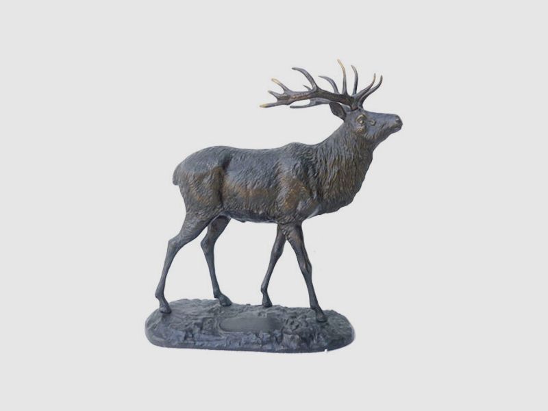 Lovergreen Bronzestatue Motiv groe Hirsch-Statue
