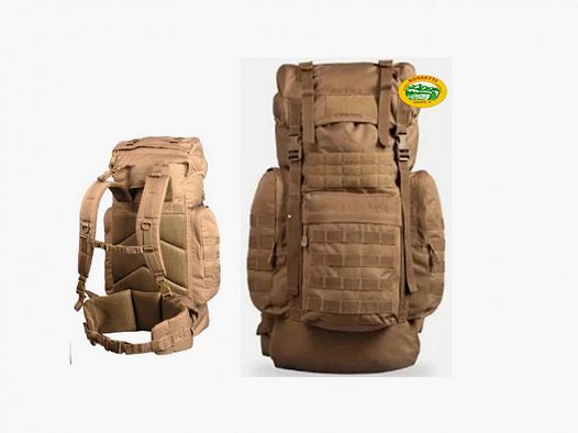 MILSPEC Rucksack groß German Camp Gen.II 65 Liter Dunkel Coyote