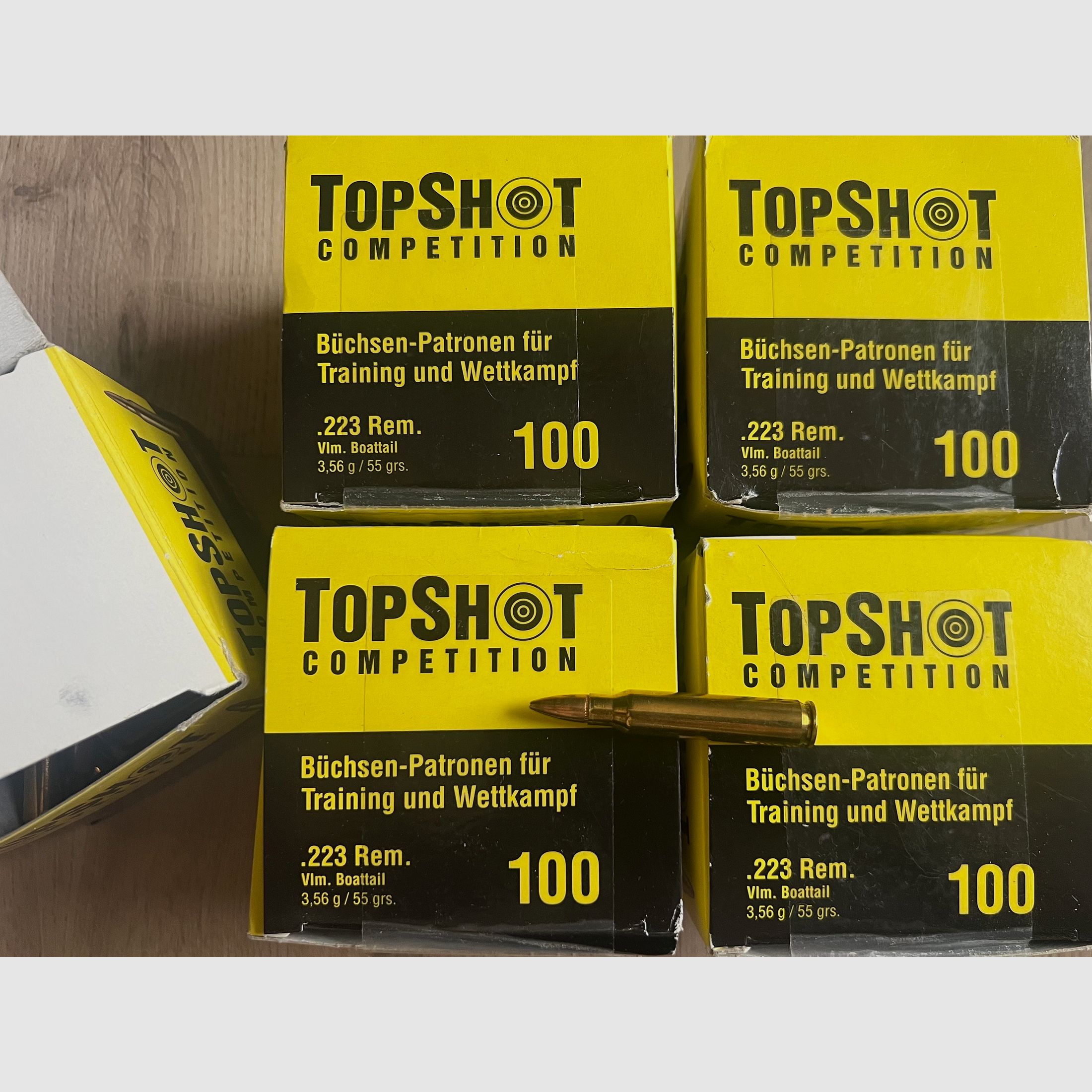 TopShot Competition .223 Rem 55 gr FMJ BT – 100 sztuk – Nowe