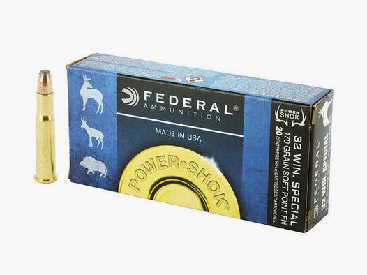 Federal Ammunicja Karabinowa 11,00g Soft Point Flat Nose .32 WIN Special Power Shok