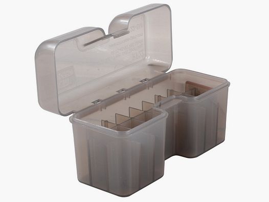 MTM scatola per cartucce RF22-SM-41 trasparente con coperchio a ribalta per 22 cartucce .270 e altre.