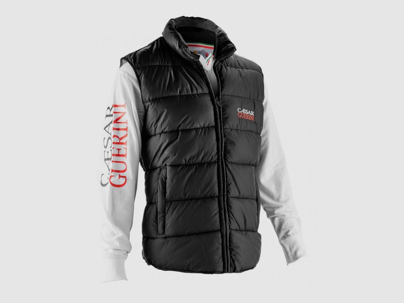 Gilet Nero Imbottito Caesar Guerini Taglia XXL, immagine 3 di 3